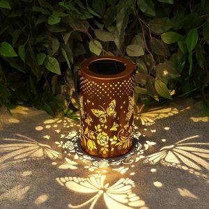 Solar Lanterns Outdoor Waterproof, Butterfly Birthday Gifts for Women Men, Hanging Solar Lantern for Yard, Patio, Porch, Backyard, Landscape, Garden Decor, Christmas