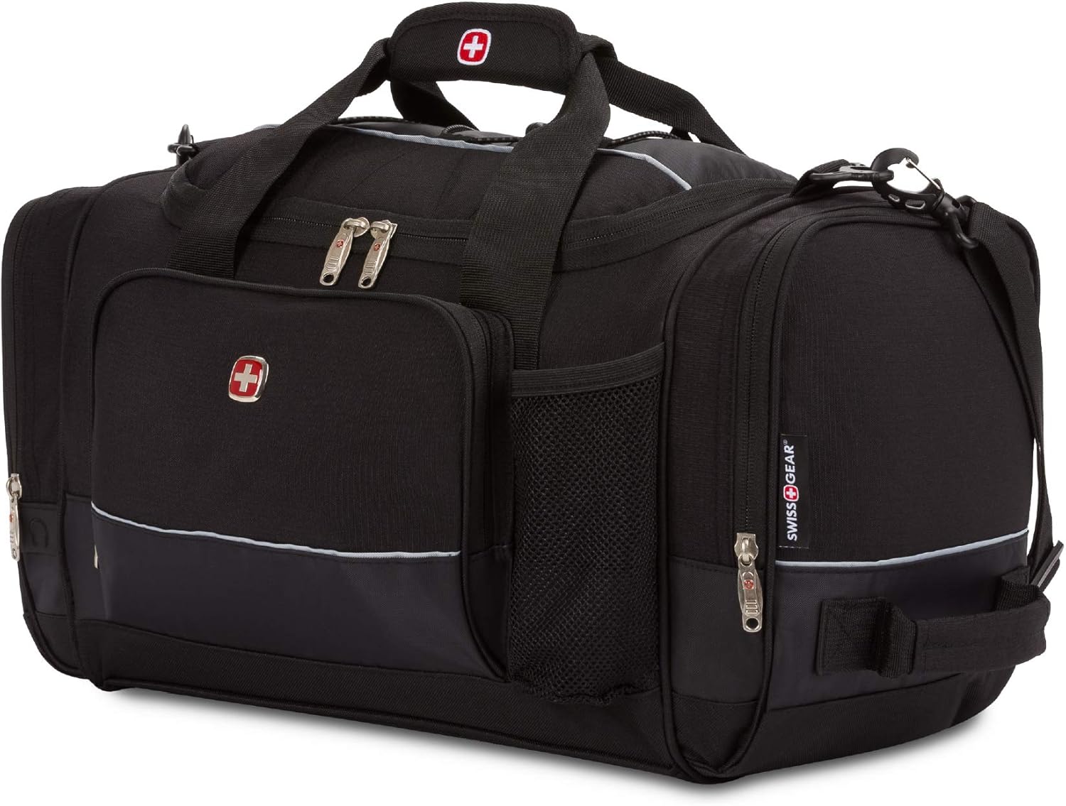 SwissGear Apex Duffle Bag for Travel and Gym with Bungee-Cord System
